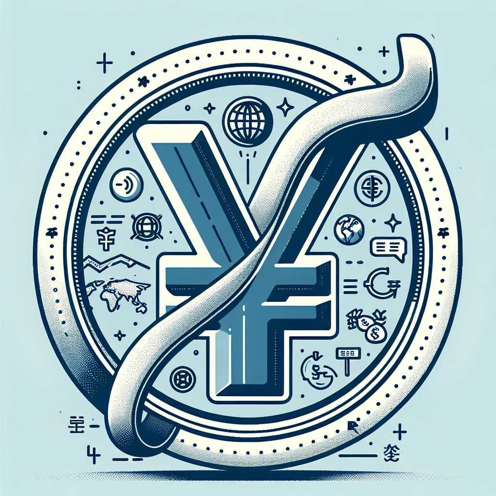 Illustration of a stylized yuan symbol amid global financial icons, representing currency flexibility and economic stability